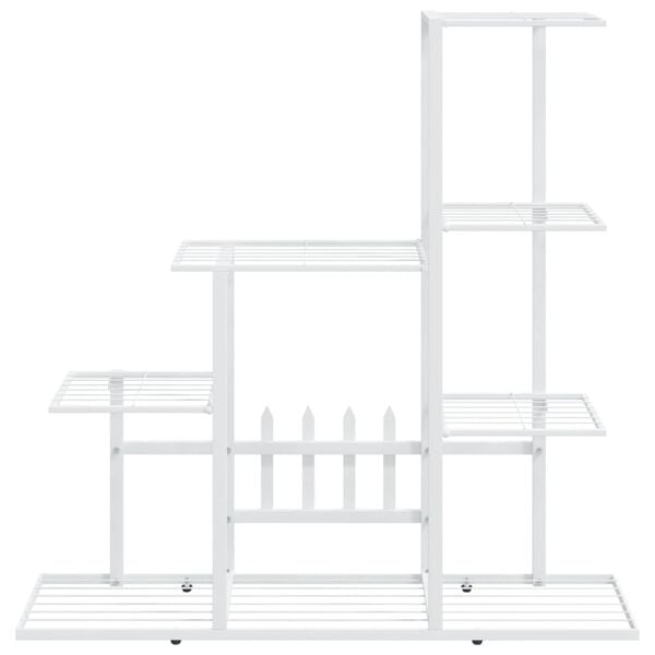 vidaXL Ανθοστήλη Λευκή 94,5 x 25 x 88 εκ. Μεταλλική