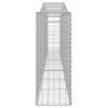 vidaXL Συρματοκιβώτια Τοξωτά 9 τεμ. 400x30x80/100 εκ. Γαλβαν. Ατσάλι