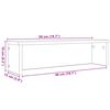 vidaXL Ράφι κουζίνας στοιβαζόμενο καφέ δρυς 50x15x16 εκ.