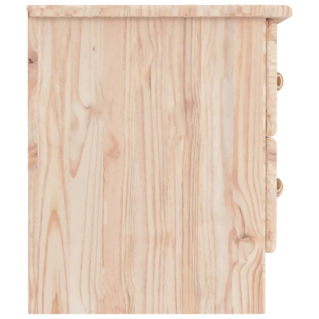 vidaXL Κομοδίνο ALTA 41x35x41 εκ. από Μασίφ Ξύλο Πεύκου