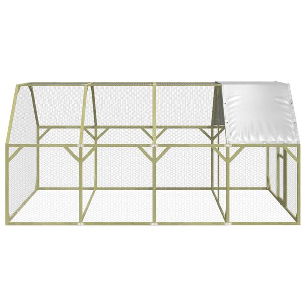 vidaXL Κοτέτσι 268x400x190 εκ. από Μασίφ Εμποτισμένο Ξύλο Πεύκου
