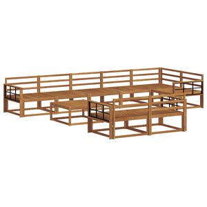 vidaXL &Sigma;&epsilon;&iota;&rho;ά &Kappa;&alpha;&nu;&alpha;&pi;έ &Epsilon;&xi;&omega;&tau;&epsilon;&rho;&iota;&kappa;&omicron;ύ 9 pcs &Phi;&upsilon;&sigma;&iota;&kappa;ό &Sigma;&tau;&epsilon;&rho;&epsilon;ό &Xi;ύ&lambda;&omicron; &Alpha;&kappa;&alpha;&kappa;ί&alpha;&sigmaf;