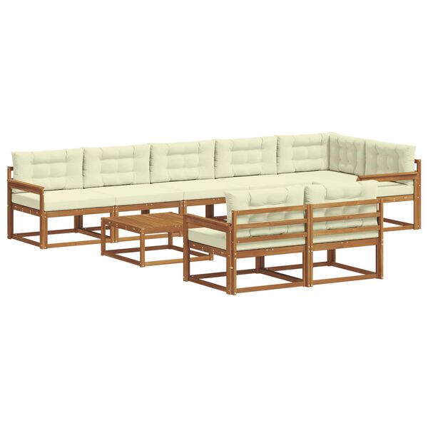 vidaXL &Sigma;&epsilon;&iota;&rho;ά &Kappa;&alpha;&nu;&alpha;&pi;έ &Epsilon;&xi;&omega;&tau;&epsilon;&rho;&iota;&kappa;&omicron;ύ &mu;&epsilon; &mu;&alpha;&xi;&iota;&lambda;ά&rho;&iota; 9 pcs &Phi;&upsilon;&sigma;&iota;&kappa;ό &kappa;&alpha;&iota; &Kappa;&rho;έ&mu;&alpha;