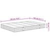 vidaXL Στρώμα με Bonnell Springs Μεσαία Σκληρότητα 140 x 190 εκ.