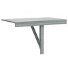 vidaXL Τραπέζι Τοίχου Πτυσσόμενο Γκρι Sonoma 10x60x56 εκ. Επεξ. Ξύλο