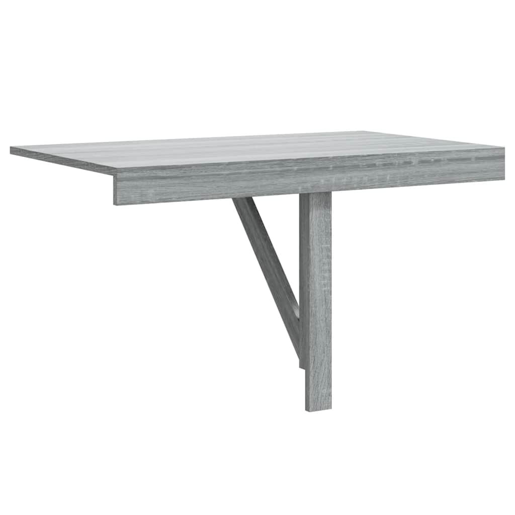 vidaXL Τραπέζι Τοίχου Πτυσσόμενο Γκρι Sonoma 10x60x56 εκ. Επεξ. Ξύλο