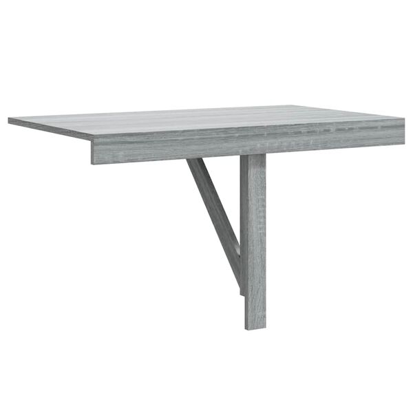 vidaXL Τραπέζι Τοίχου Πτυσσόμενο Γκρι Sonoma 10x60x56 εκ. Επεξ. Ξύλο