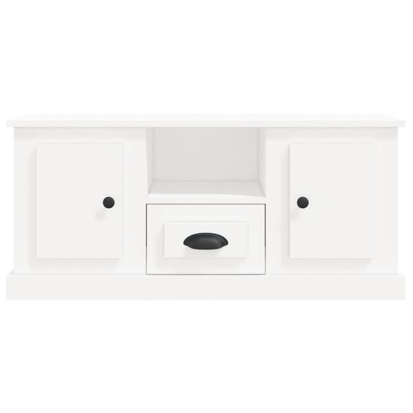 vidaXL Έπιπλο Τηλεόρασης Λευκό 100 x 35,5 x 45 εκ. Επεξεργασμένο Ξύλο