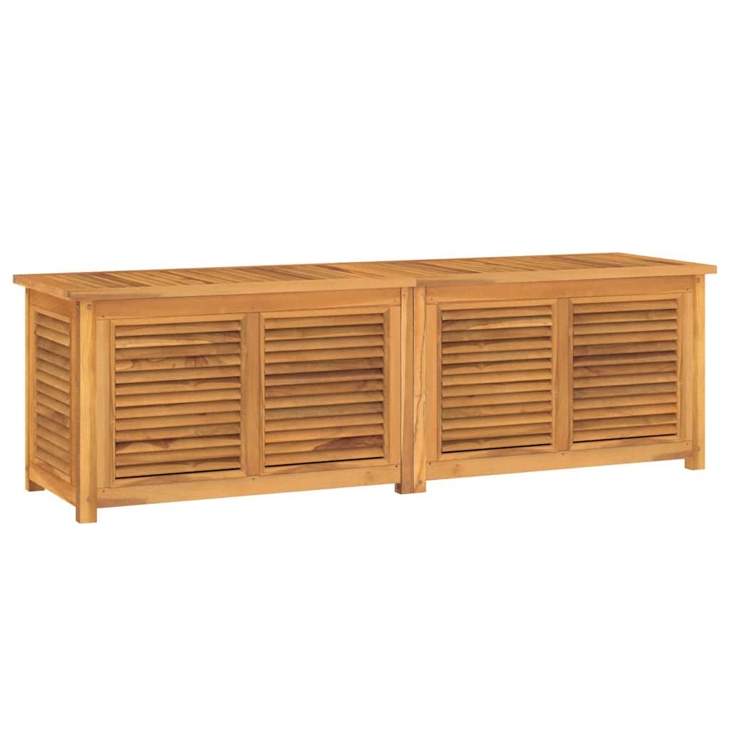 vidaXL Μπαούλο Αποθήκευσης Κήπου με Τσάντα 175x50x55εκ Μασίφ Ξύλο Teak