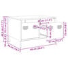 vidaXL Έπιπλο Τηλεόρασης Λαδί 68x50x43,5 εκ. Χάλυβας Ψυχρής Έλασης