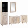 vidaXL Σετ Επίπλων Μπάνιου με συρτάρι 4 pcs Λευκό 38 x 33 x 160 εκ.