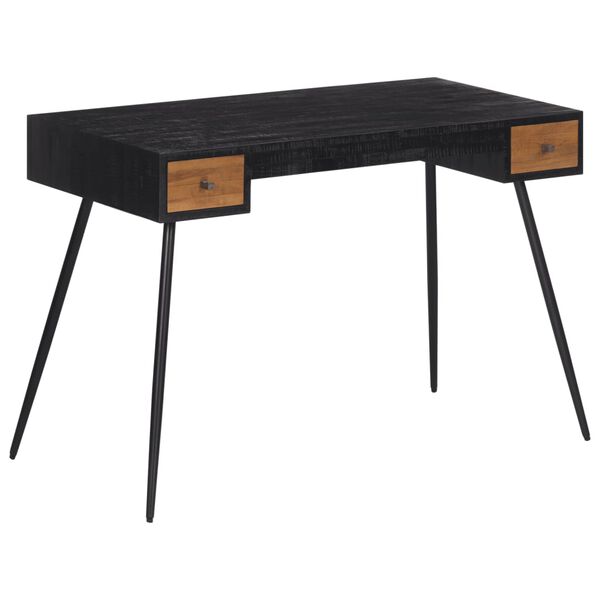 vidaXL Γραφείο 117 x 56,5 x 75 εκ. από Μασίφ Ανακυκλωμένο Teak