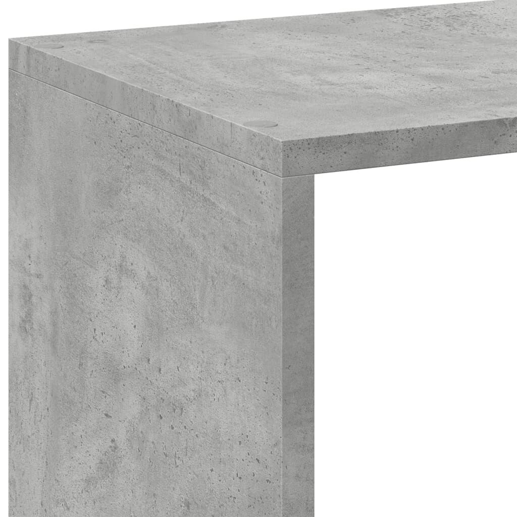 vidaXL Βιβλιοθήκη/Διαχωριστικό Χώρου Γκρι 102x29x103,5 εκ. Επεξ. Ξύλο