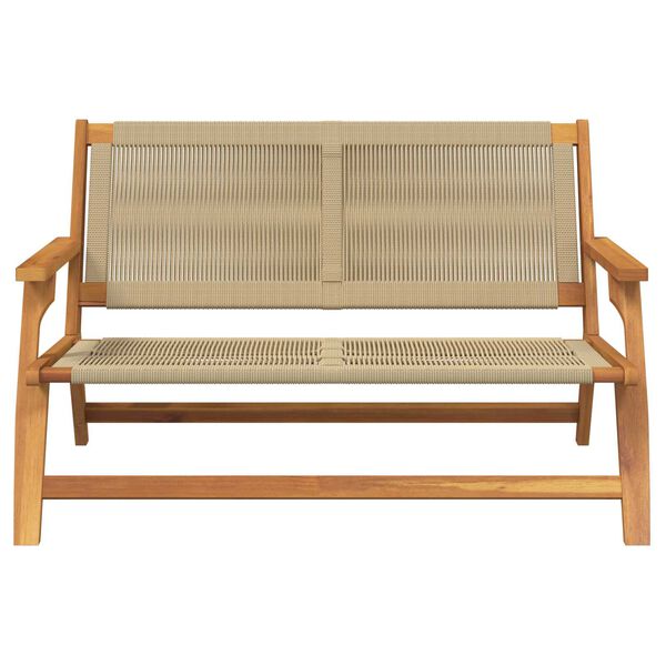 vidaXL Εξωτερικά Έπιπλα Μπεζ 78 x 122 x 73εκ. Μασίφ ξύλο ακακίας