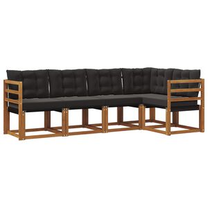 vidaXL &Sigma;&epsilon;&iota;&rho;ά &Kappa;&alpha;&nu;&alpha;&pi;έ &Epsilon;&xi;&omega;&tau;&epsilon;&rho;&iota;&kappa;&omicron;ύ &mu;&epsilon; &mu;&alpha;&xi;&iota;&lambda;ά&rho;&iota; 5 pcs &Phi;&upsilon;&sigma;&iota;&kappa;ό &kappa;&alpha;&iota; &Mu;&alpha;ύ&rho;&omicron;