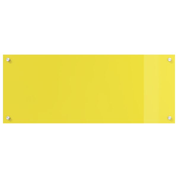 vidaXL Πίσω Πάνελ Κουζίνας Κίτρινο 100 x 40 x 0.6 εκ. σκληρυμένο γυαλί