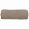 vidaXL Μαξιλάρια Στήριγμα 2 pcs Taupe Ø 25 x 70 cm Ύφασμα Μικροΐνας