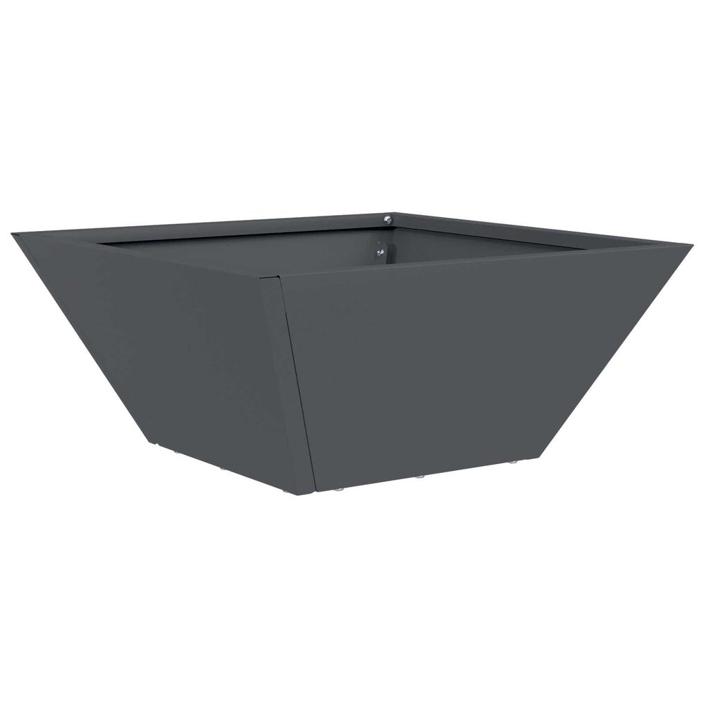 vidaXL Πλαστική Γλάστρα Ανθρακί Πλαστική 35 x 35 x 15 εκ Ανθεκτική