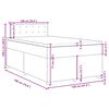 vidaXL &Kappa;&rho;&epsilon;&beta;ά&tau;&iota; Boxspring &mu;&epsilon; &Sigma;&tau;&rho;ώ&mu;&alpha; &Mu;&pi;&lambda;&epsilon; 120x190 &epsilon;&kappa;. &Upsilon;&phi;&alpha;&sigma;&mu;ά&tau;&iota;&nu;&omicron;