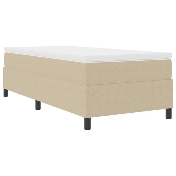 vidaXL Κρεβάτι με ελατήρια Γκρι Πράσινο 100 x 200 cm Βελούδο