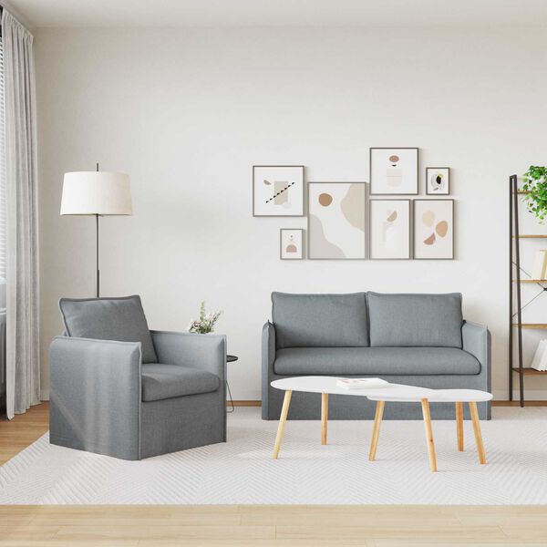 vidaXL &Sigma;&epsilon;&tau; &Kappa;&alpha;&nu;&alpha;&pi;έ 2 pcs &Alpha;&nu;&omicron;&iota;&chi;&tau;ό &gamma;&kappa;&rho;&iota; 156 x 82 x 85 &epsilon;&kappa; Ύ&phi;&alpha;&sigma;&mu;&alpha;