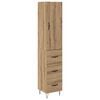 vidaXL Highboard Artisan Oak 34,5 x 34 x 90 &epsilon;&kappa;. &Epsilon;&pi;&epsilon;&xi;&epsilon;&rho;&gamma;&alpha;&sigma;&mu;έ&nu;&omicron; &Xi;ύ&lambda;&omicron;