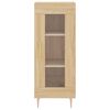 vidaXL Μπουφές Sonoma δρυς 34,5 x 34 x 180 εκ. από Επεξεργασμένο Ξύλο