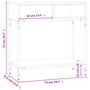 vidaXL Τραπέζι Κονσόλα Γκρι Sonoma 75x34,5x75 εκ. Επεξεργασμένο Ξύλο