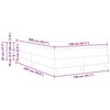 vidaXL Κρεβάτι με στρώμα Καθαρό Λευκό 140 x 200 cm Τεχνητό δέρμα