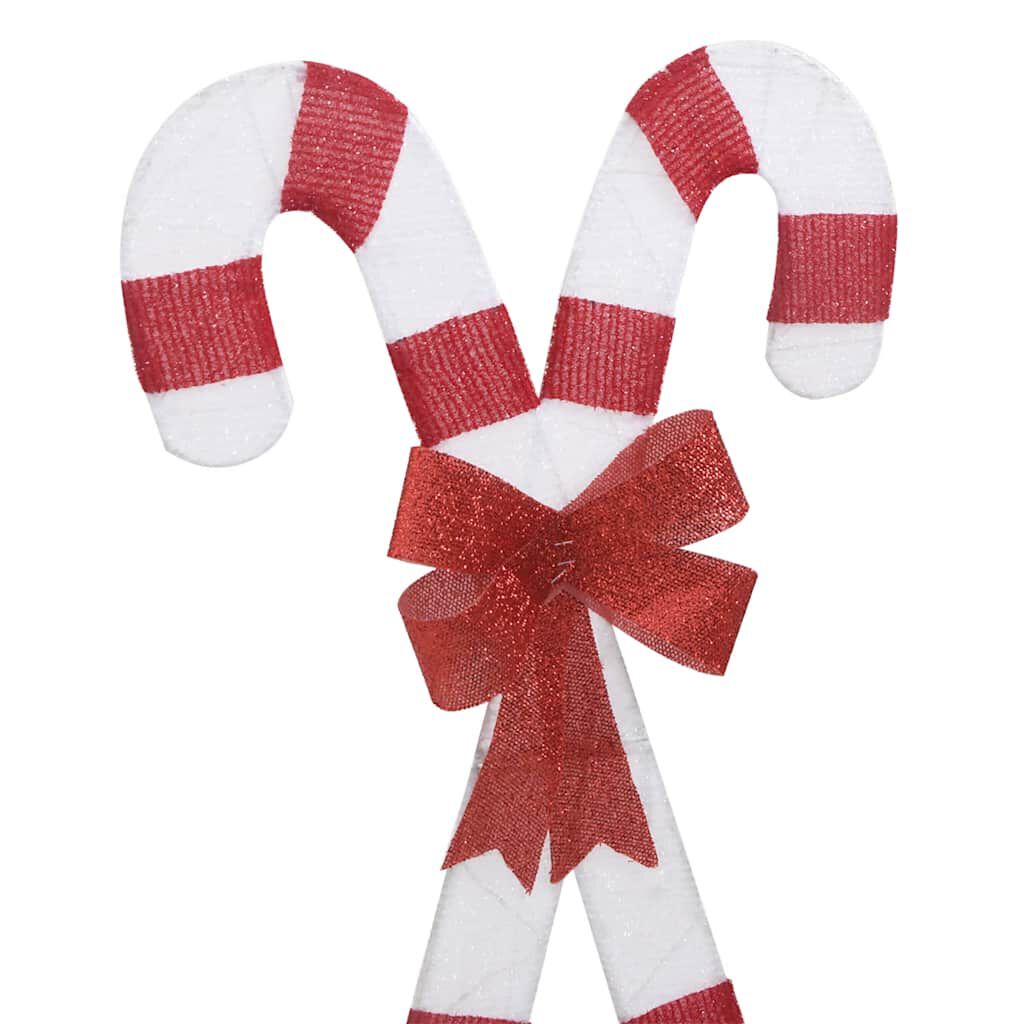 vidaXL Χριστουγεννιάτικη Διακόσμηση Candy Cane 50 LED Ζεστό Λευκό