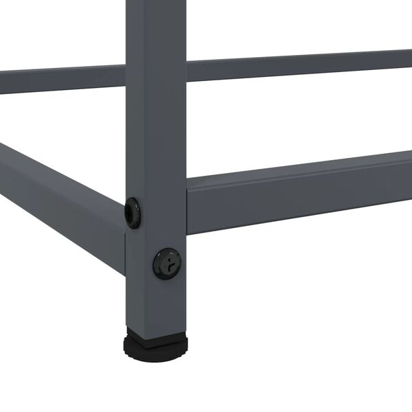 vidaXL Ντουλάπι Ανθρακί 100,5x39x107 εκ. από Ατσάλι