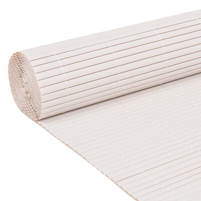 vidaXL Περίφραξη Κήπου Διπλής Όψης Λευκή 110 x 500 εκ.