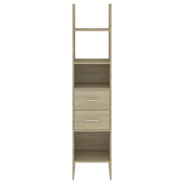 vidaXL Βιβλιοθήκη Χρώμα Sonoma Δρυς 40 x 35 x 180 εκ. από Επεξ. Ξύλο