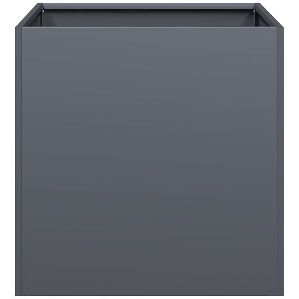 vidaXL Ζαρντινιέρα Ανθρακί 40x40x40 εκ. από Χάλυβα Ψυχρής Έλασης