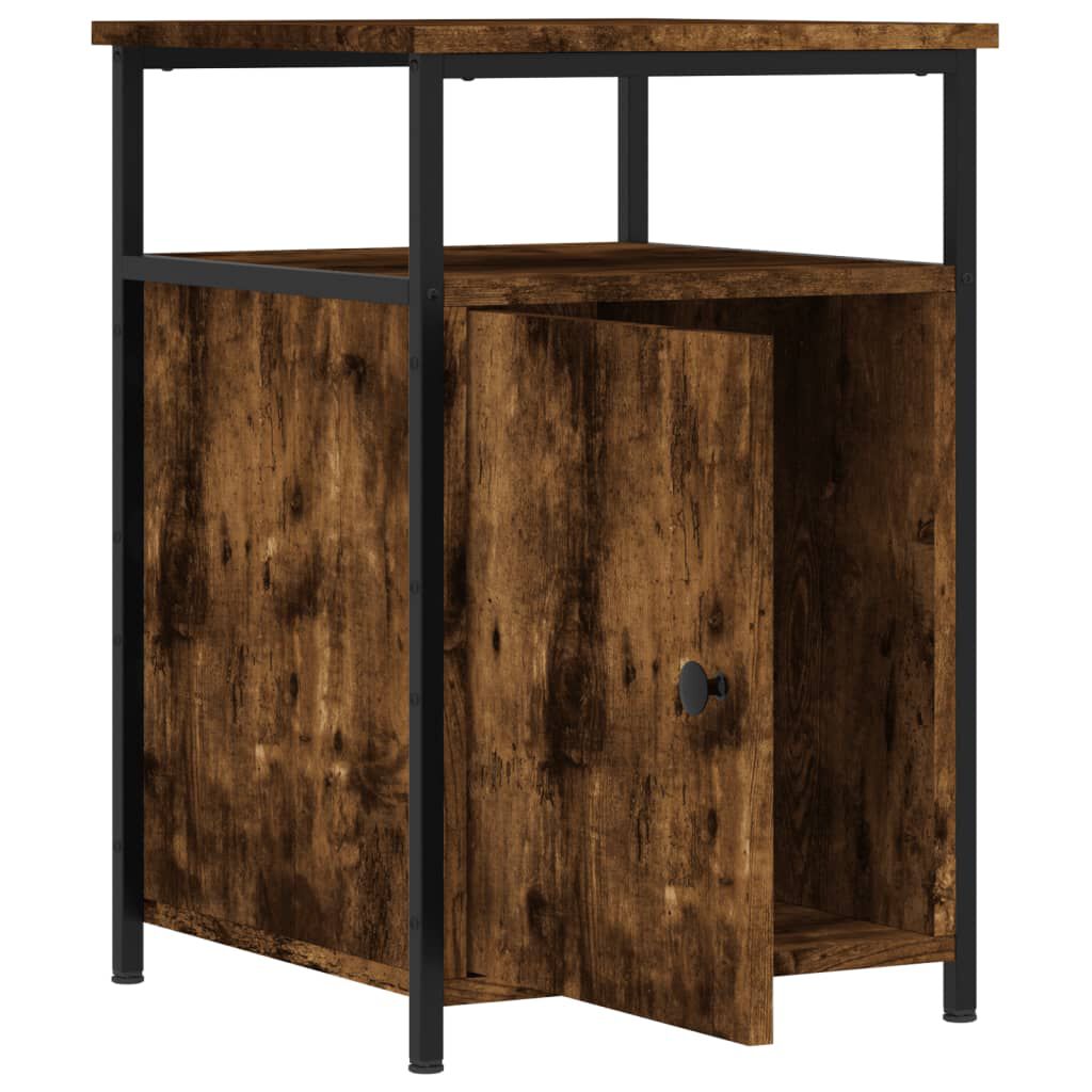 vidaXL Κομοδίνο Καπνιστή Δρυς 40x42x60 εκ. από Επεξεργασμένο Ξύλο