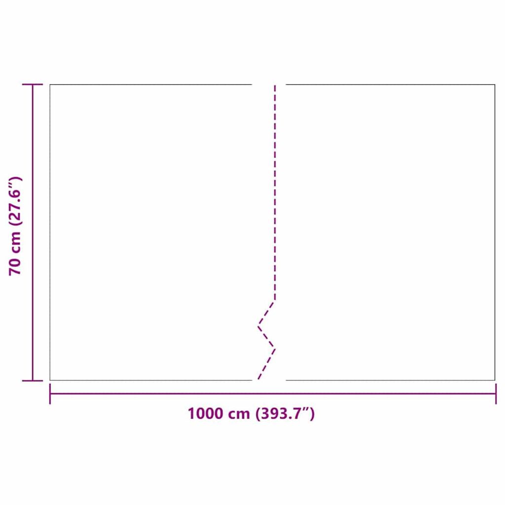 vidaXL Φράγμα ριζών Μαύρο 0.7 x 10 μέτρα HDPE