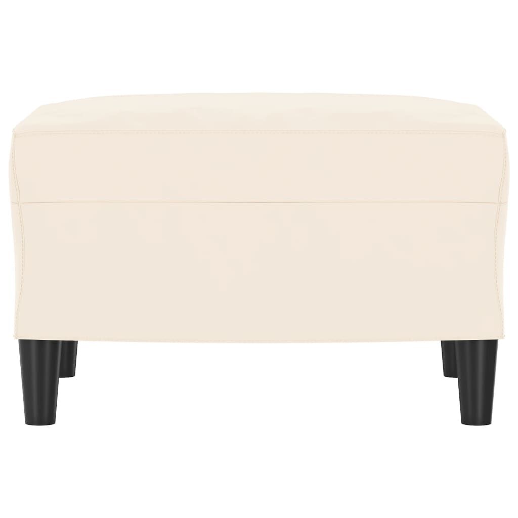 vidaXL Πάγκος Κρεμ 70 x 35 x 41 εκ. Βελούδινος