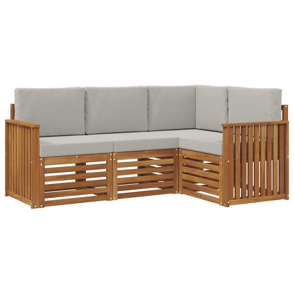 vidaXL &Sigma;&epsilon;&tau; &Kappa;&alpha;&nu;&alpha;&pi;έ 4 pcs &Phi;&upsilon;&sigma;&iota;&kappa;ό &kappa;&alpha;&iota; &Alpha;&nu;&omicron;&iota;&chi;&tau;ό &Gamma;&kappa;&rho;&iota; &Sigma;&tau;&epsilon;&rho;&epsilon;ό &Xi;ύ&lambda;&omicron; &Alpha;&kappa;&alpha;&kappa;ί&alpha;&sigmaf;