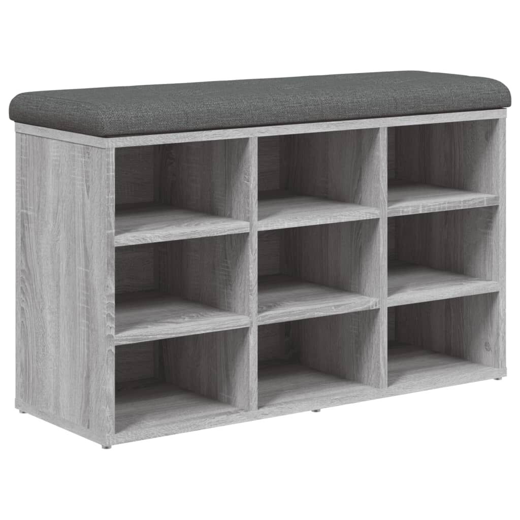 vidaXL Παπουτσοθήκη Γκρι Sonoma 82x32x50 εκ. από Επεξεργασμένο Ξύλο