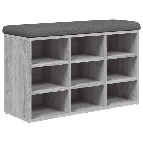 vidaXL Παπουτσοθήκη Γκρι Sonoma 82x32x50 εκ. από Επεξεργασμένο Ξύλο