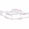 vidaXL Σκελετός Κρεβατιού Sonoma Δρυς 135 x 190 cm Επεξεργασμένο ξύλο