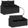 vidaXL Σετ Καναπέ Κήπου με αποθήκευση 7 pcs Μαύρο Πολυ ράταν