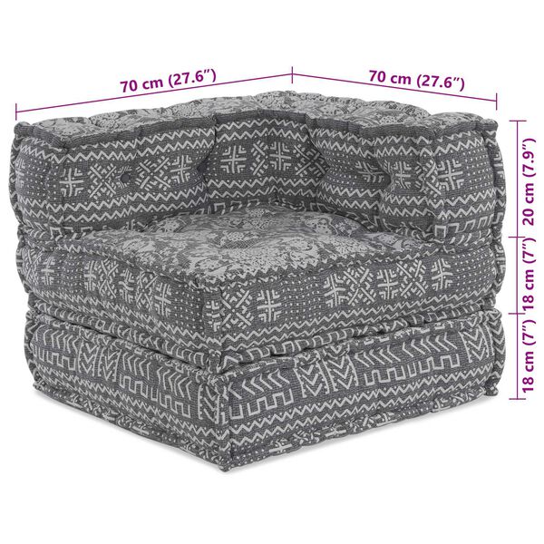 vidaXL Μαξιλάρι 4 pcs Ανοιχτό γκρι 70 x 70 x 54 εκ Πολυεστέρας