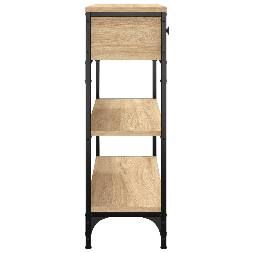 vidaXL Τραπέζι Κονσόλα Sonoma Δρυς 72,5x25x75 εκ. Επεξεργασμένο Ξύλο