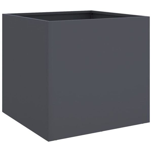 vidaXL Ζαρντινιέρα Ανθρακί 49x47x46 εκ. από Χάλυβα