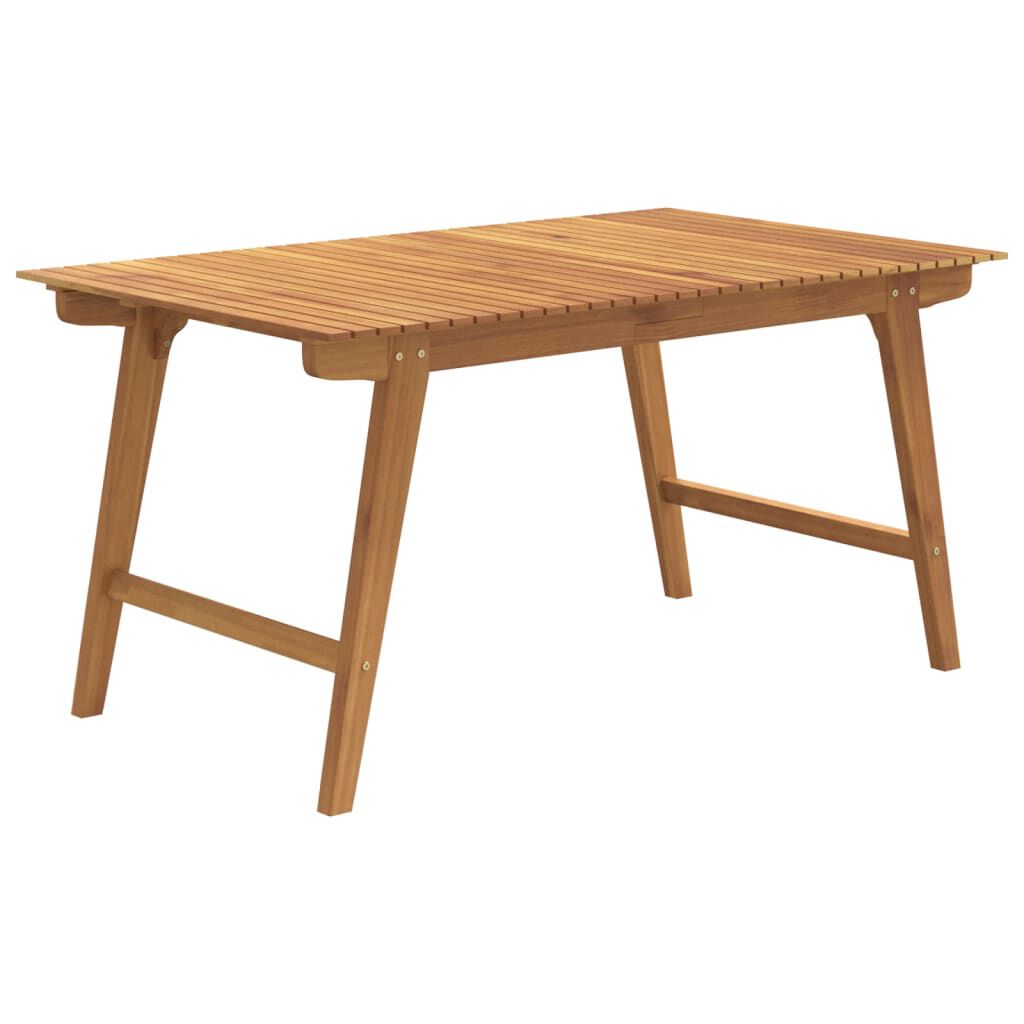 vidaXL Τραπέζι Κήπου 150 x 90 x 75 εκ. από Μασίφ Ξύλο Ακακίας