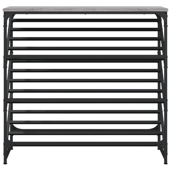 vidaXL Παπουτσοθήκη Γκρι Sonoma 90x30x85 εκ. από Επεξεργασμένο Ξύλο