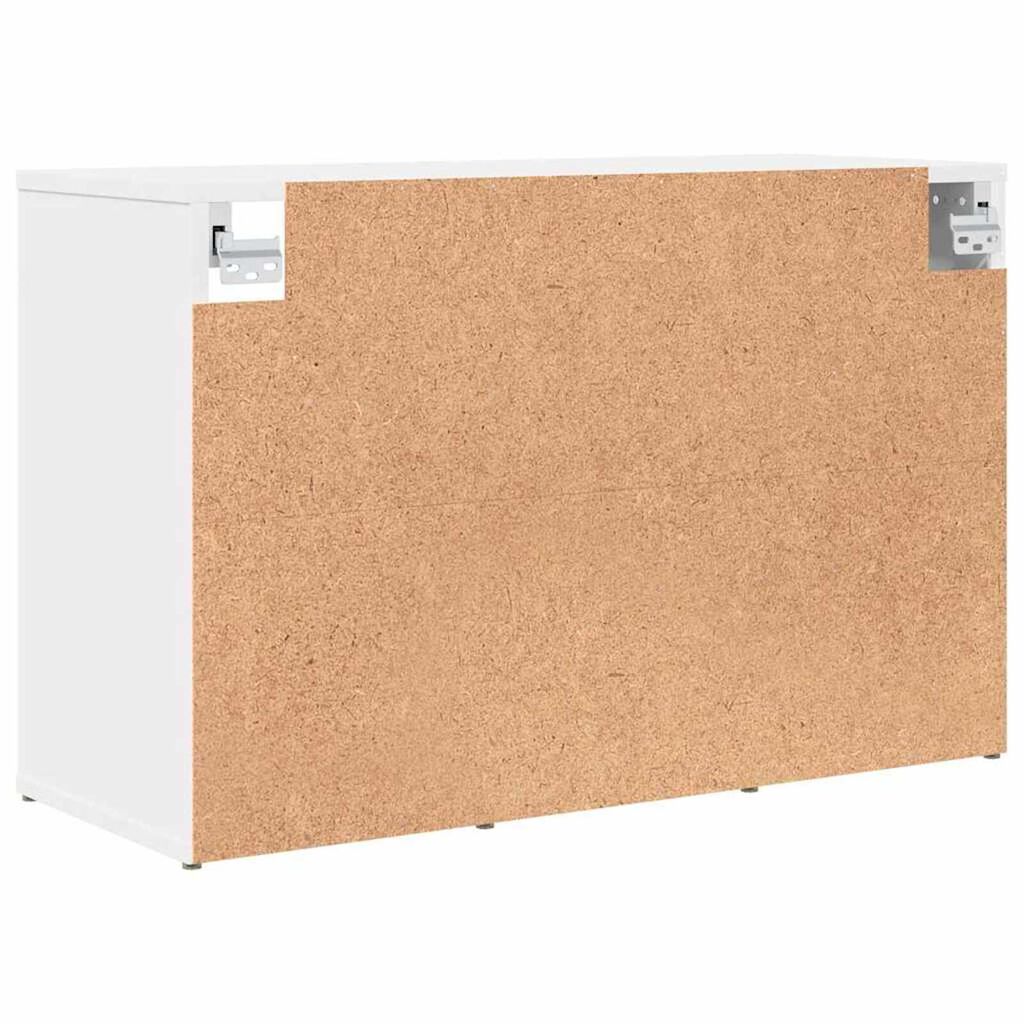 vidaXL Ντουλάπα Παπουτσιών Λευκό 77.5 x 30 x 51 εκ. Επεξεργασμένο ξύλο