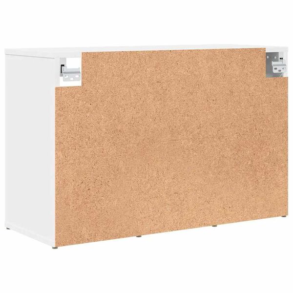 vidaXL Ντουλάπα Παπουτσιών Λευκό 77.5 x 30 x 51 εκ. Επεξεργασμένο ξύλο