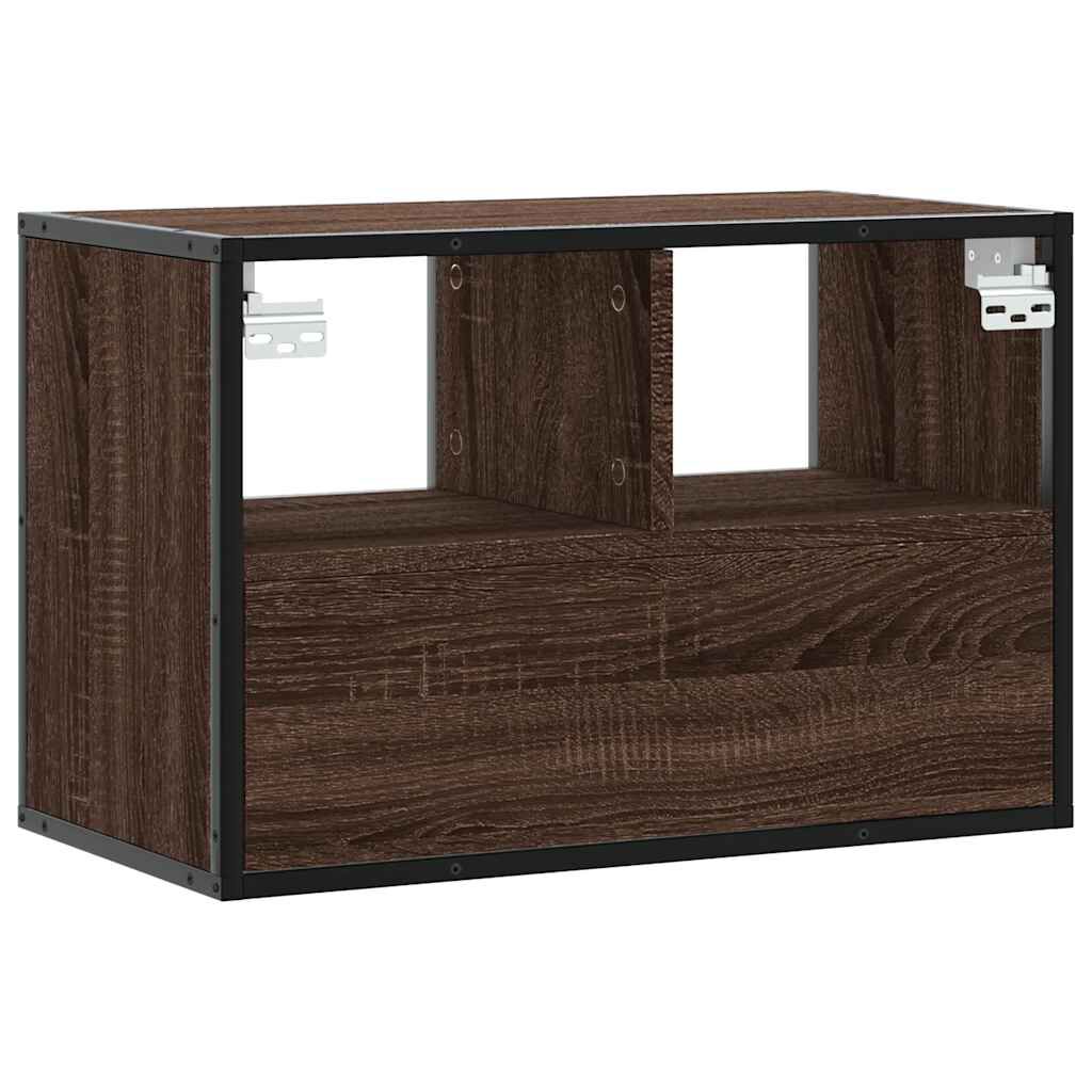 vidaXL Έπιπλο Τηλεόρασης Καφέ Δρυς 60x31x39,5 εκ. Επεξεργασμένο Ξύλο